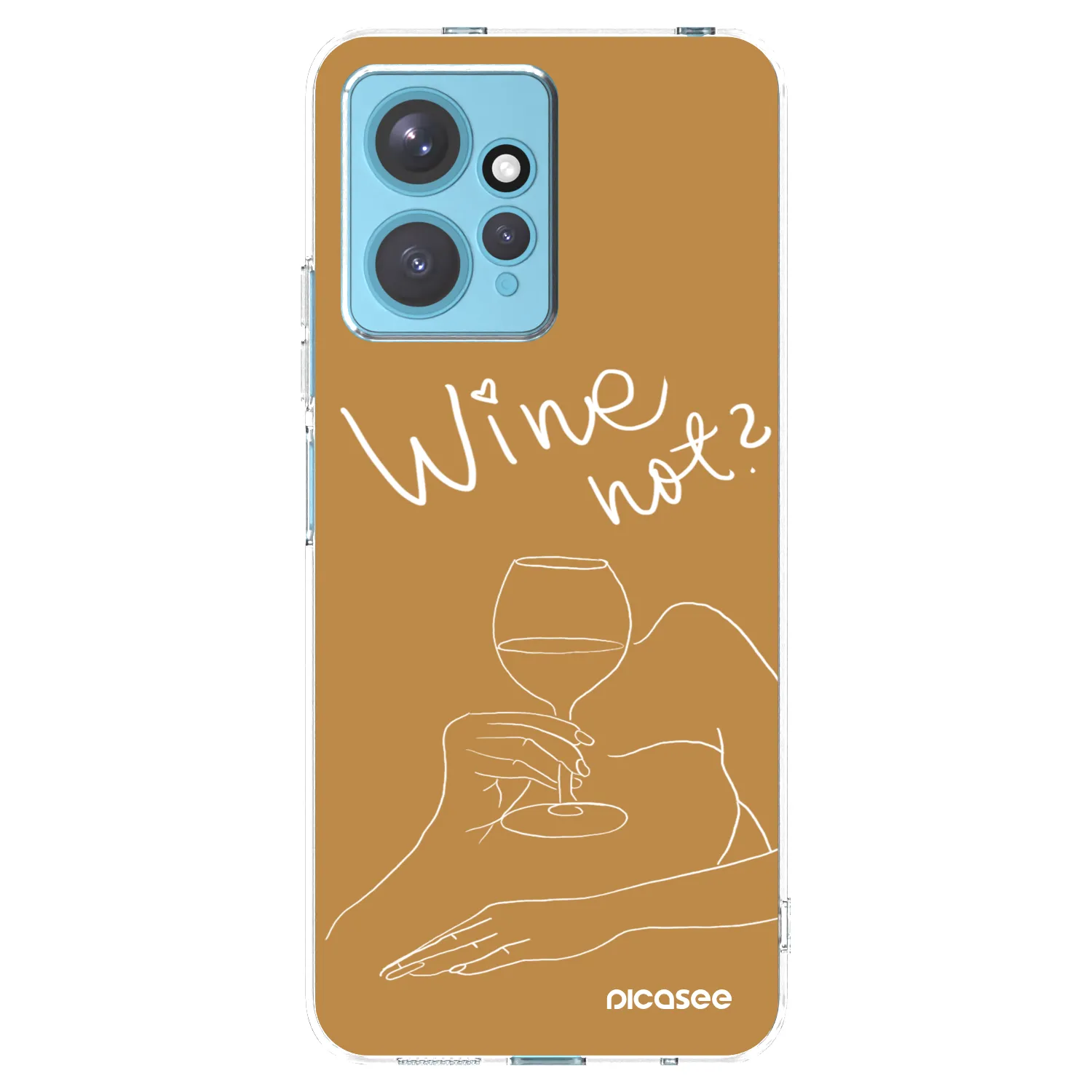 Picasee silikonový průhledný obal pro Xiaomi Redmi Note 12 4G - Wine not