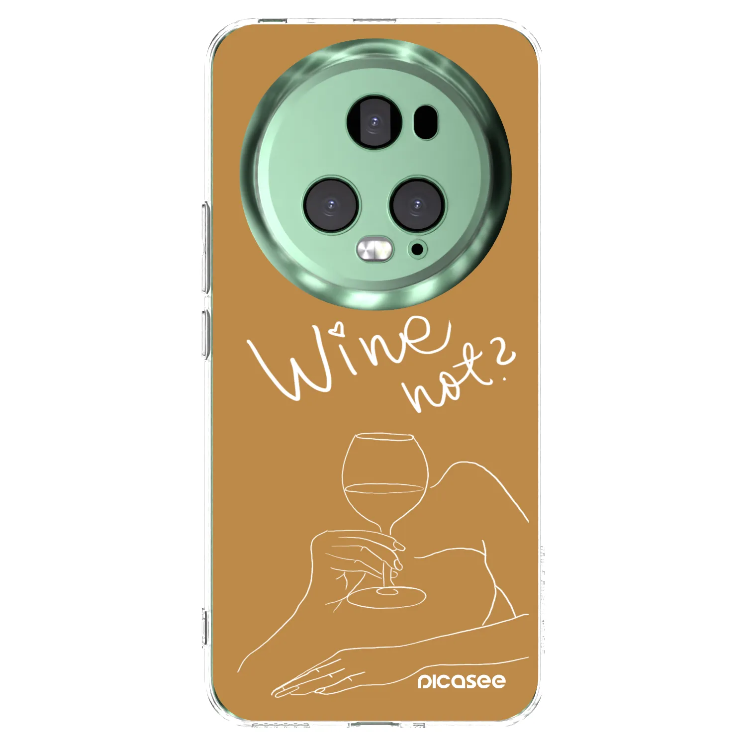 Picasee silikonový průhledný obal pro Honor Magic5 Pro - Wine not