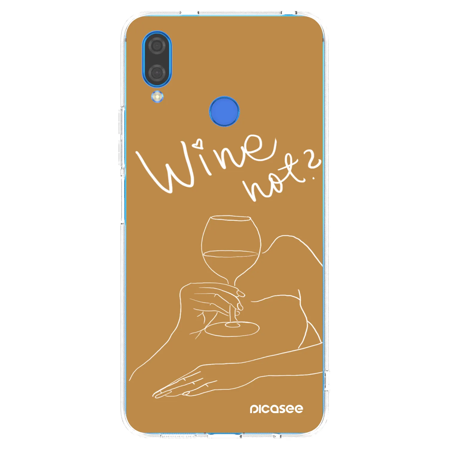 Picasee silikonový průhledný obal pro Huawei Nova 3i - Wine not