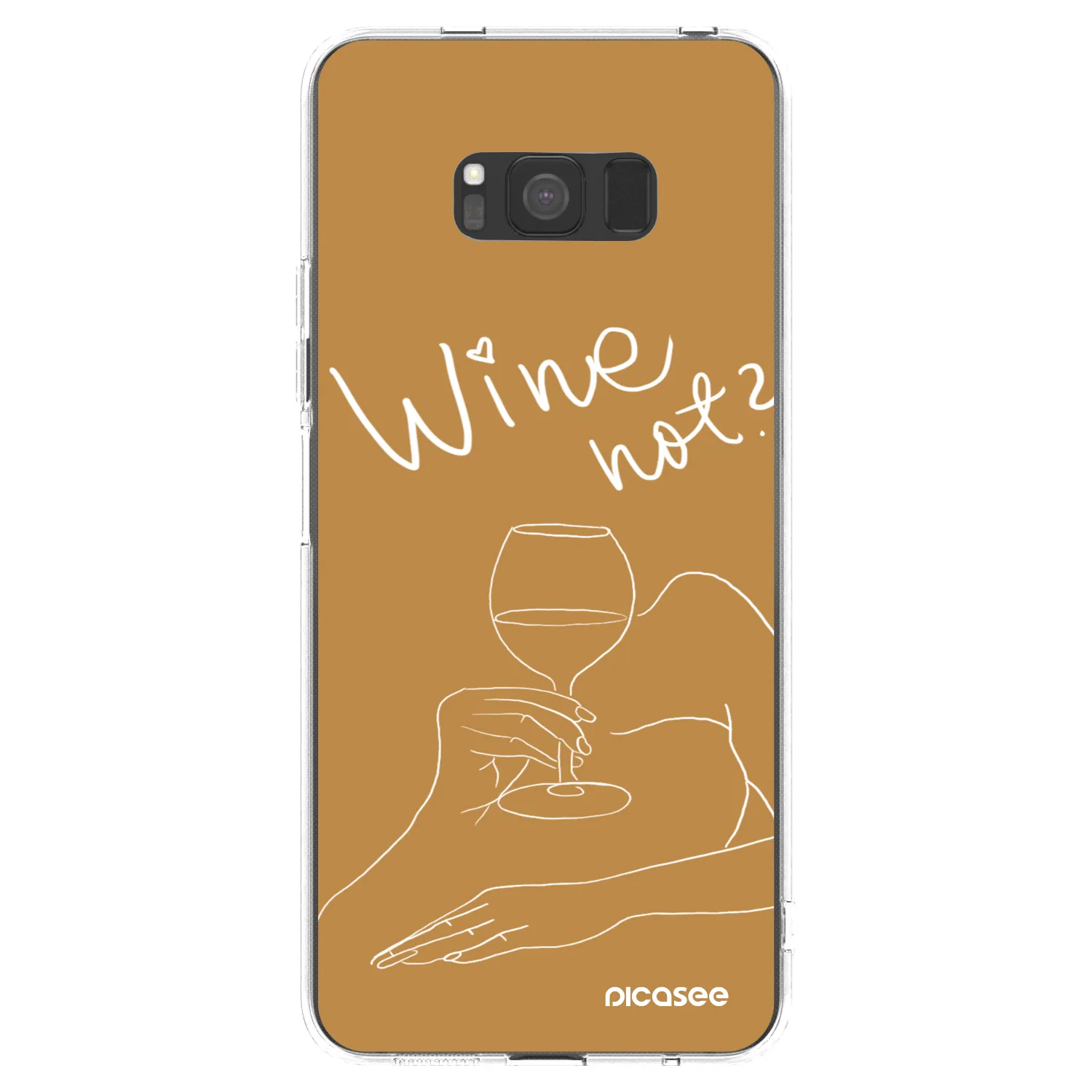 Picasee silikonový průhledný obal pro Samsung Galaxy S8 G950F - Wine not