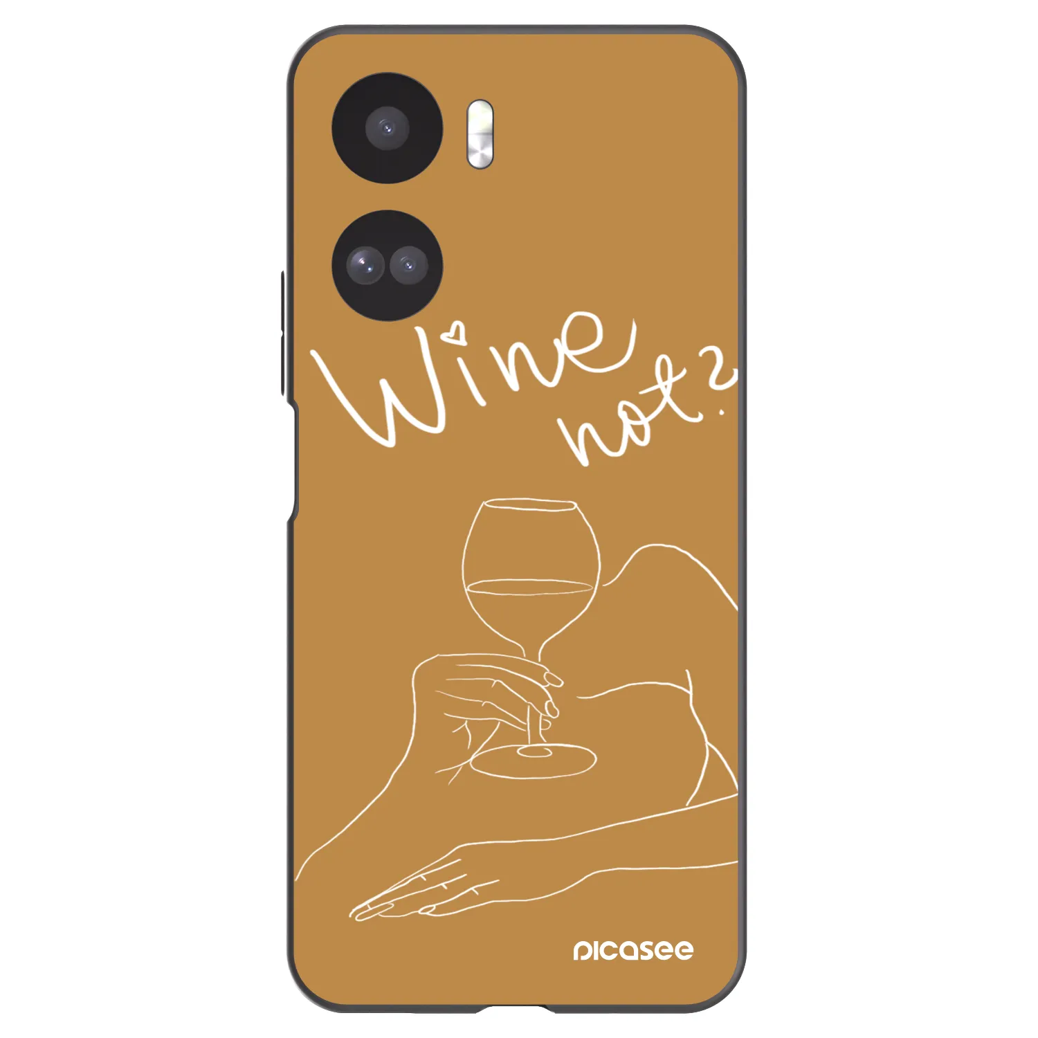 Picasee silikonový černý obal pro Honor 90 Lite 5G - Wine not