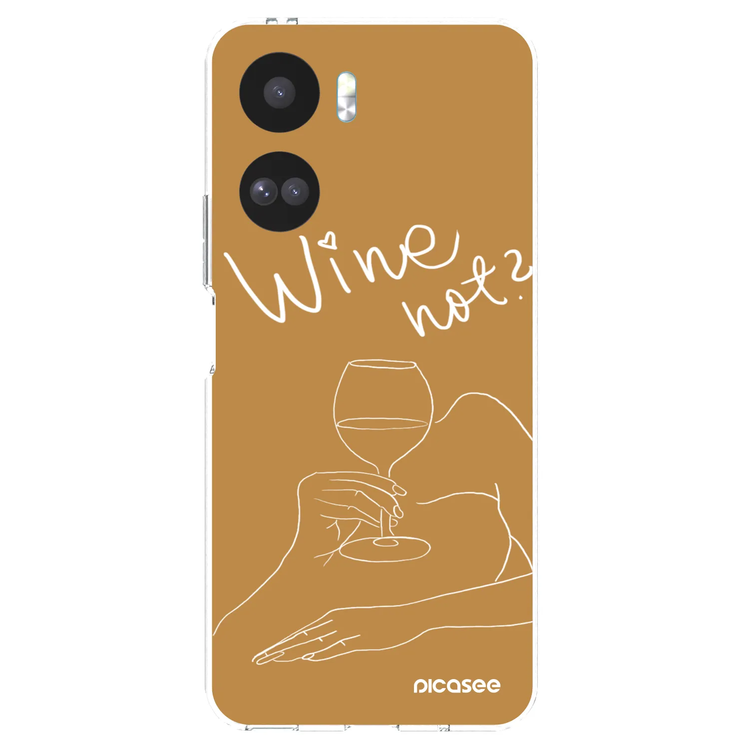 Picasee silikonový průhledný obal pro Honor 90 Lite 5G - Wine not