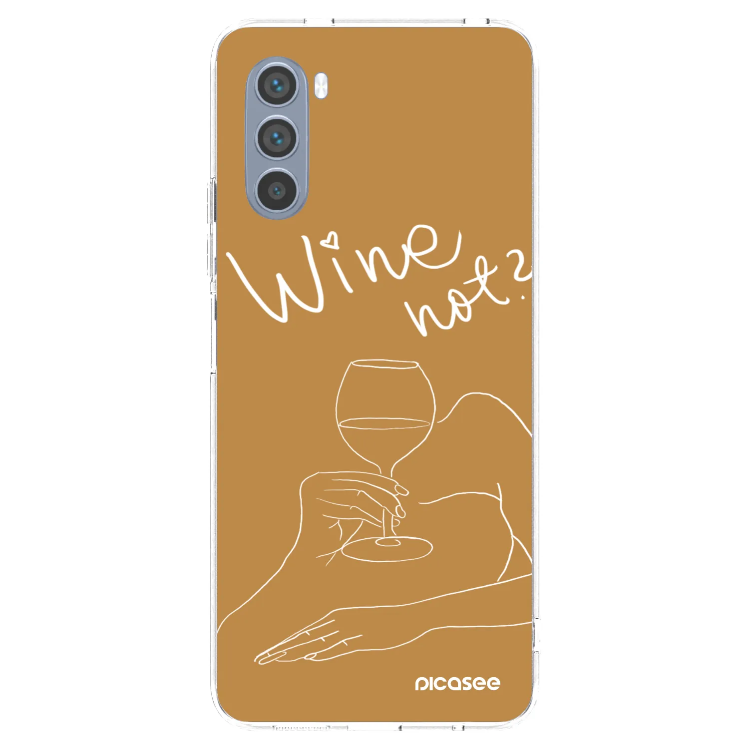 Picasee silikonový průhledný obal pro Motorola Moto G62 - Wine not