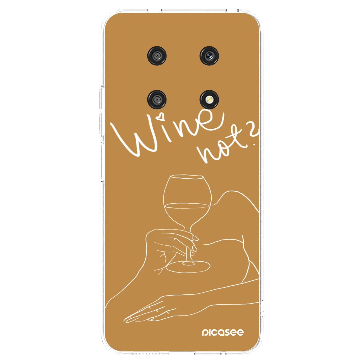 Picasee silikonový průhledný obal pro Honor Magic4 Lite 5G - Wine not