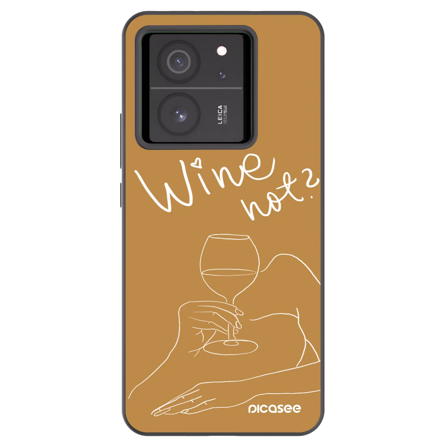 Picasee silikonový černý obal pro Xiaomi 13T - Wine not