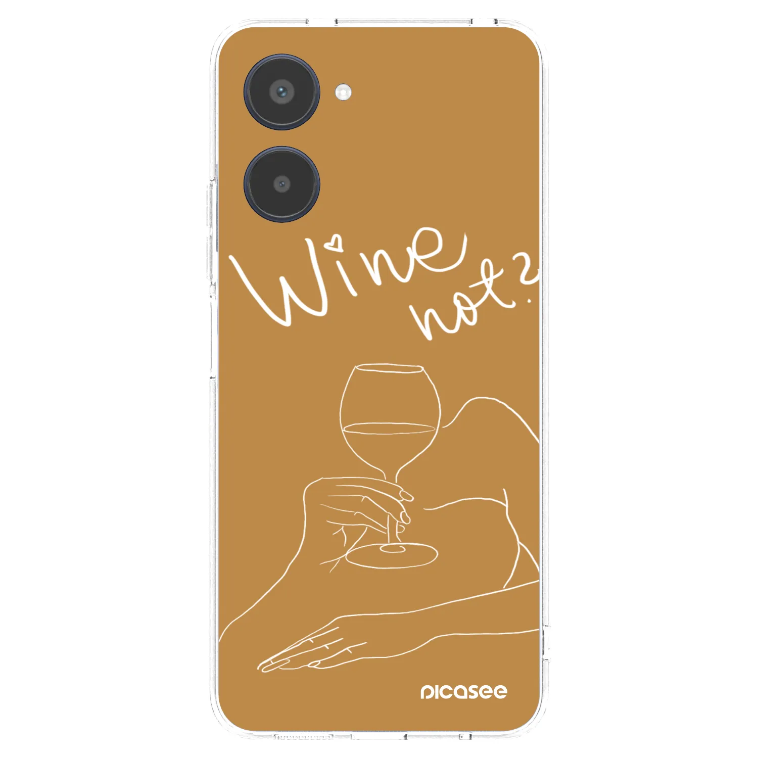 Picasee silikonový průhledný obal pro Realme 10 4G - Wine not