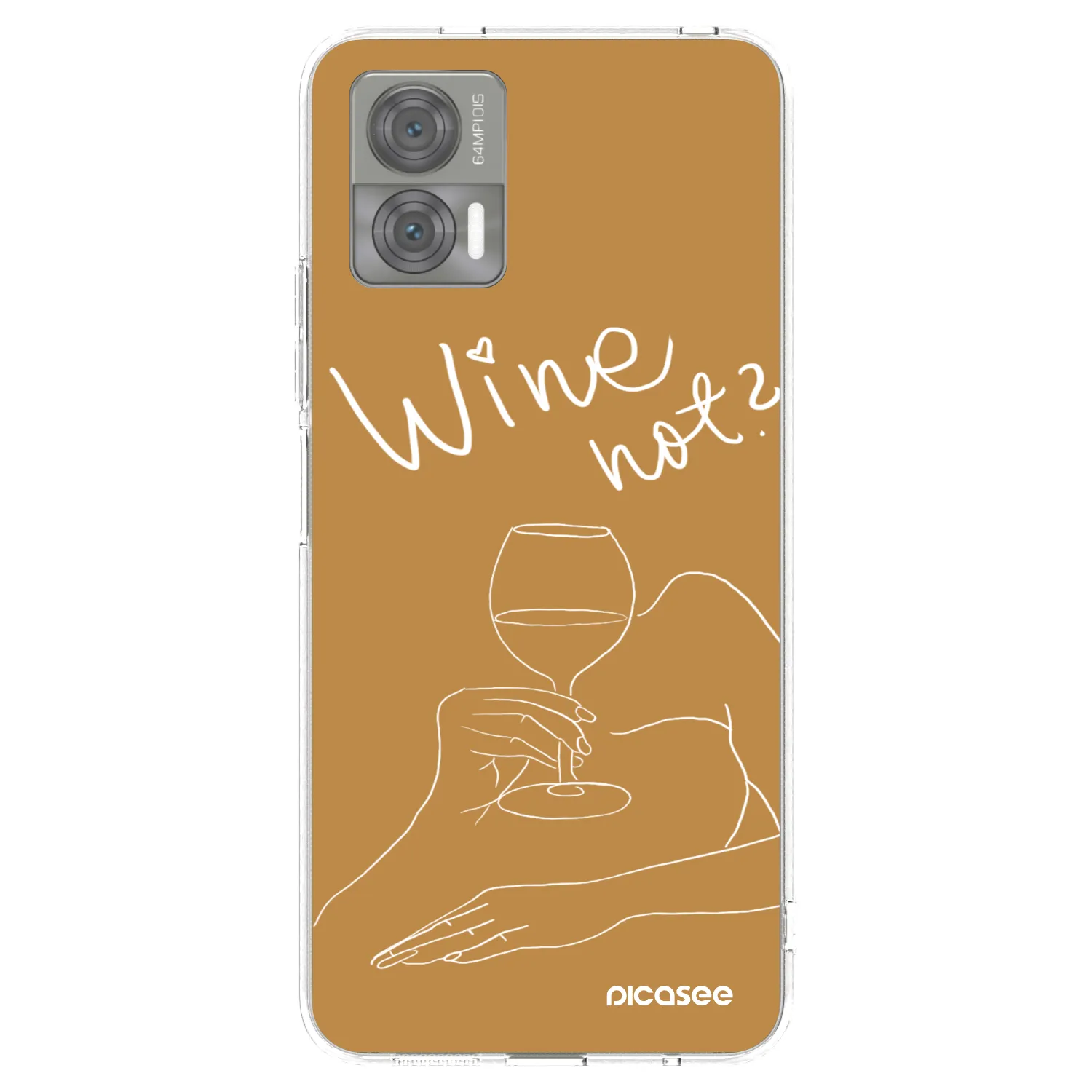 Picasee silikonový průhledný obal pro Motorola Edge 30 Neo - Wine not