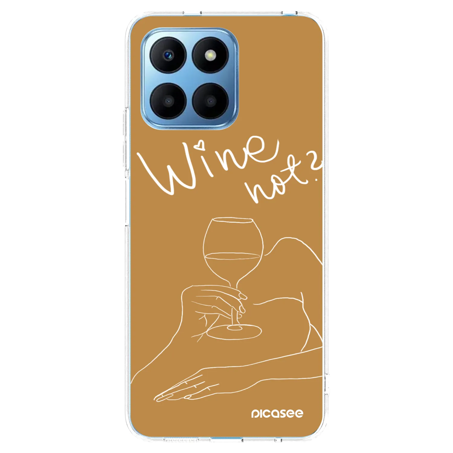 Picasee silikonový průhledný obal pro Honor 70 Lite - Wine not