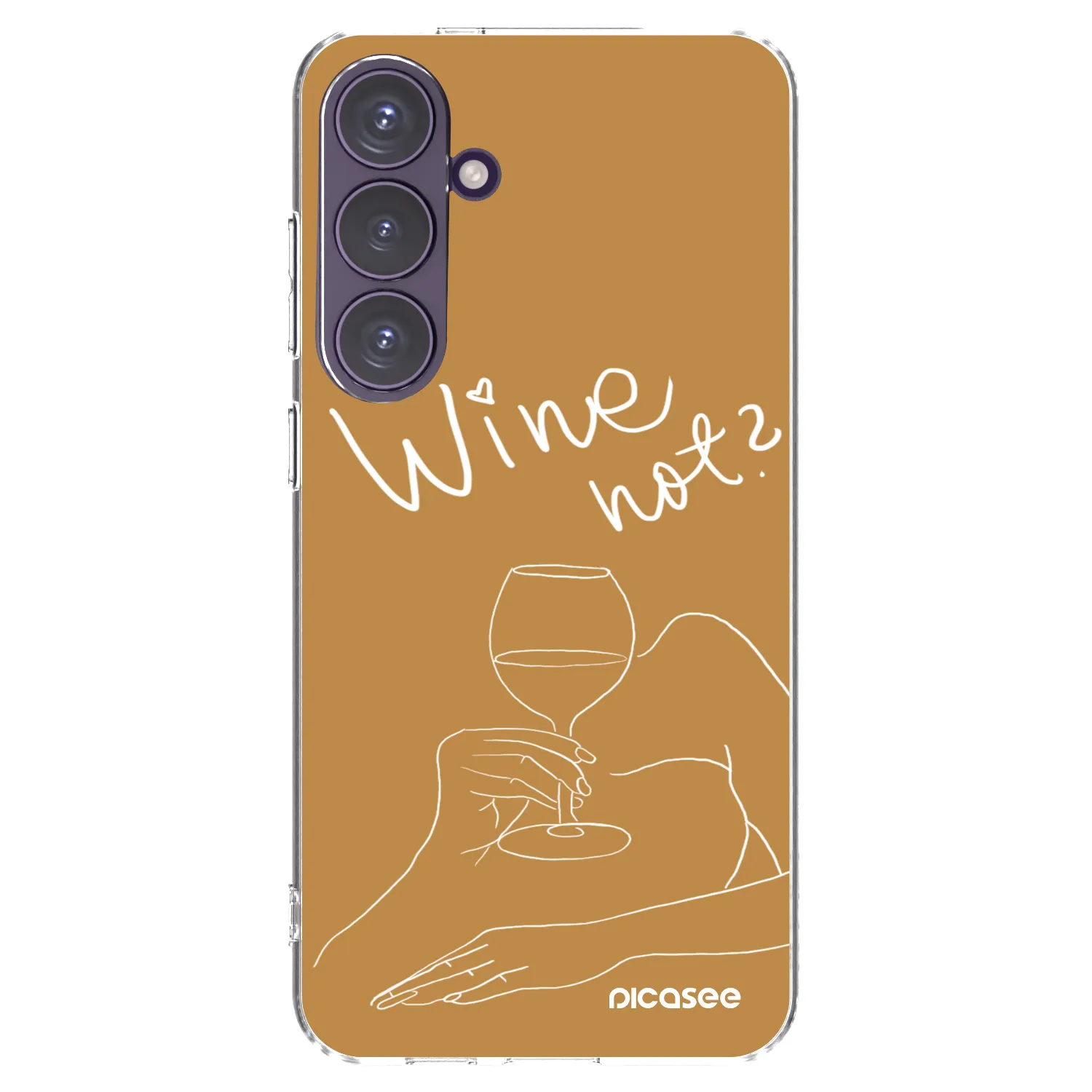 Picasee silikonový průhledný obal pro Samsung Galaxy S24+ S926B 5G - Wine not