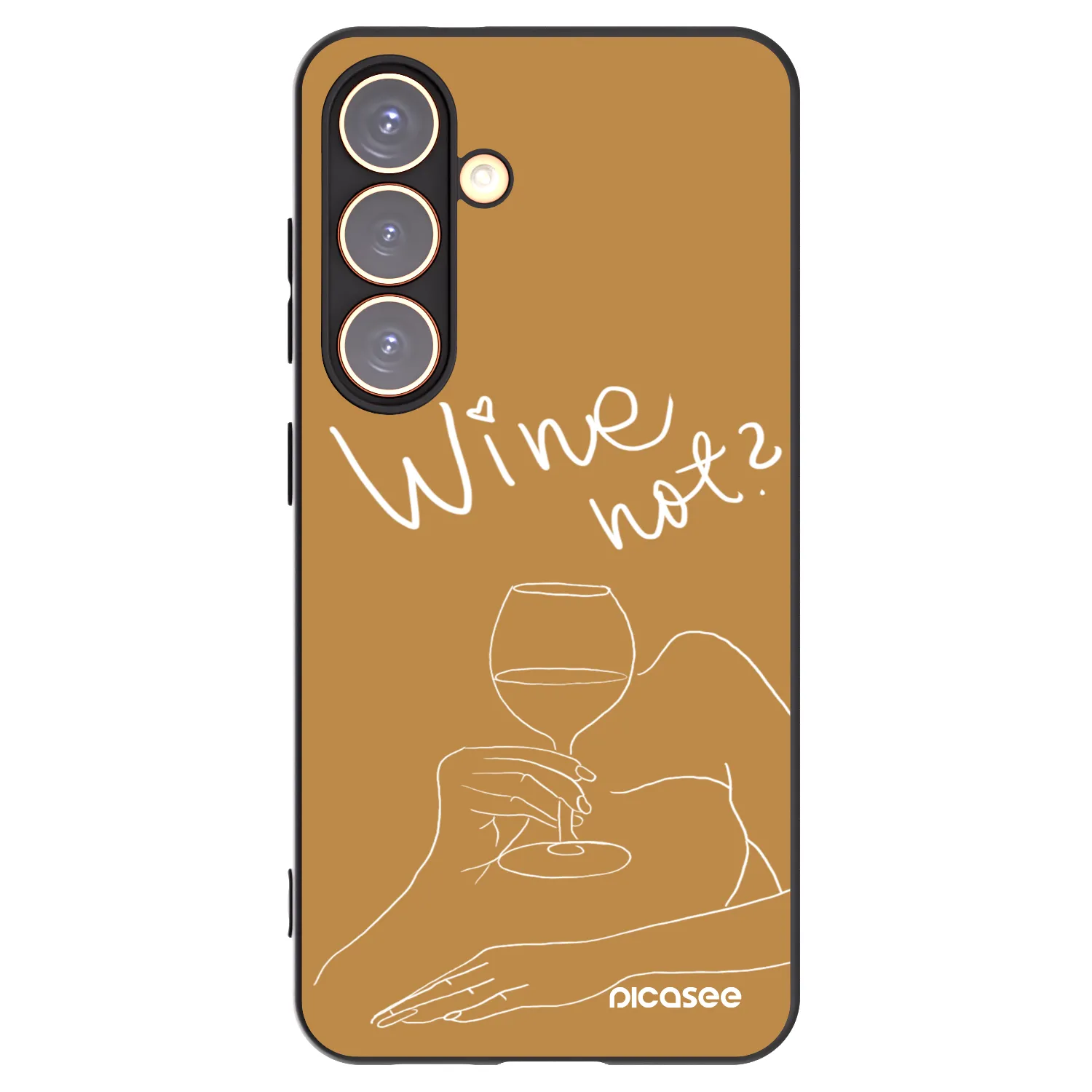 Picasee silikonový černý obal pro Samsung Galaxy S24 S921B 5G - Wine not