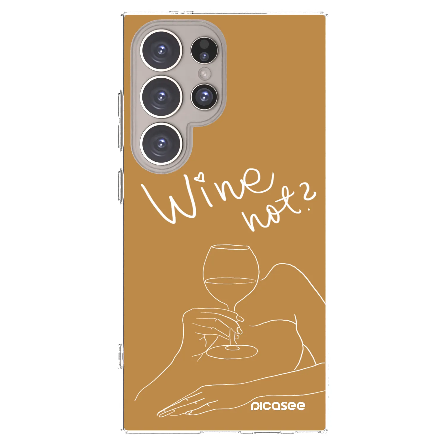 Picasee silikonový průhledný obal pro Samsung Galaxy S24 Ultra S928B 5G - Wine not