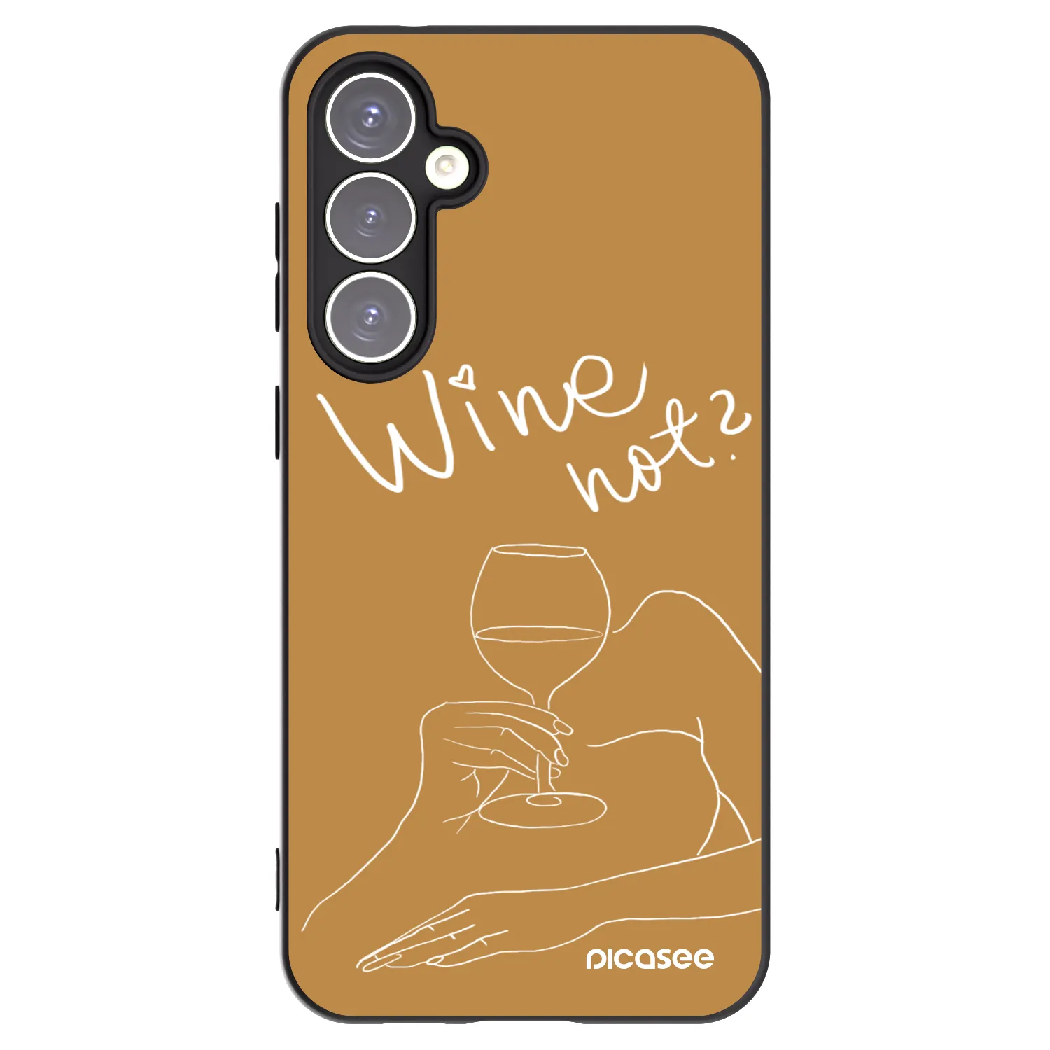 Picasee silikonový černý obal pro Samsung Galaxy S23 FE S711B - Wine not