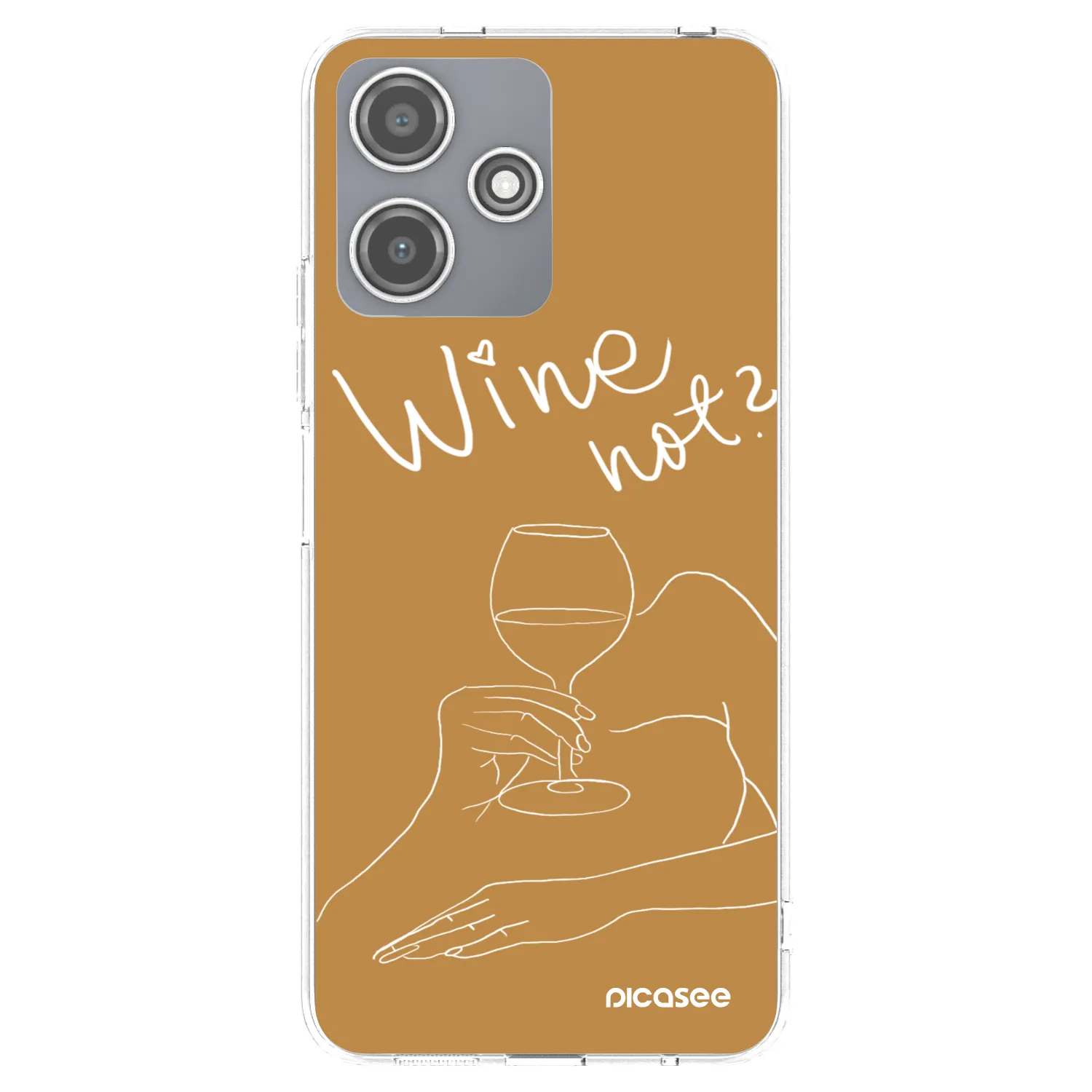Picasee silikonový průhledný obal pro Xiaomi Redmi 12 5G - Wine not