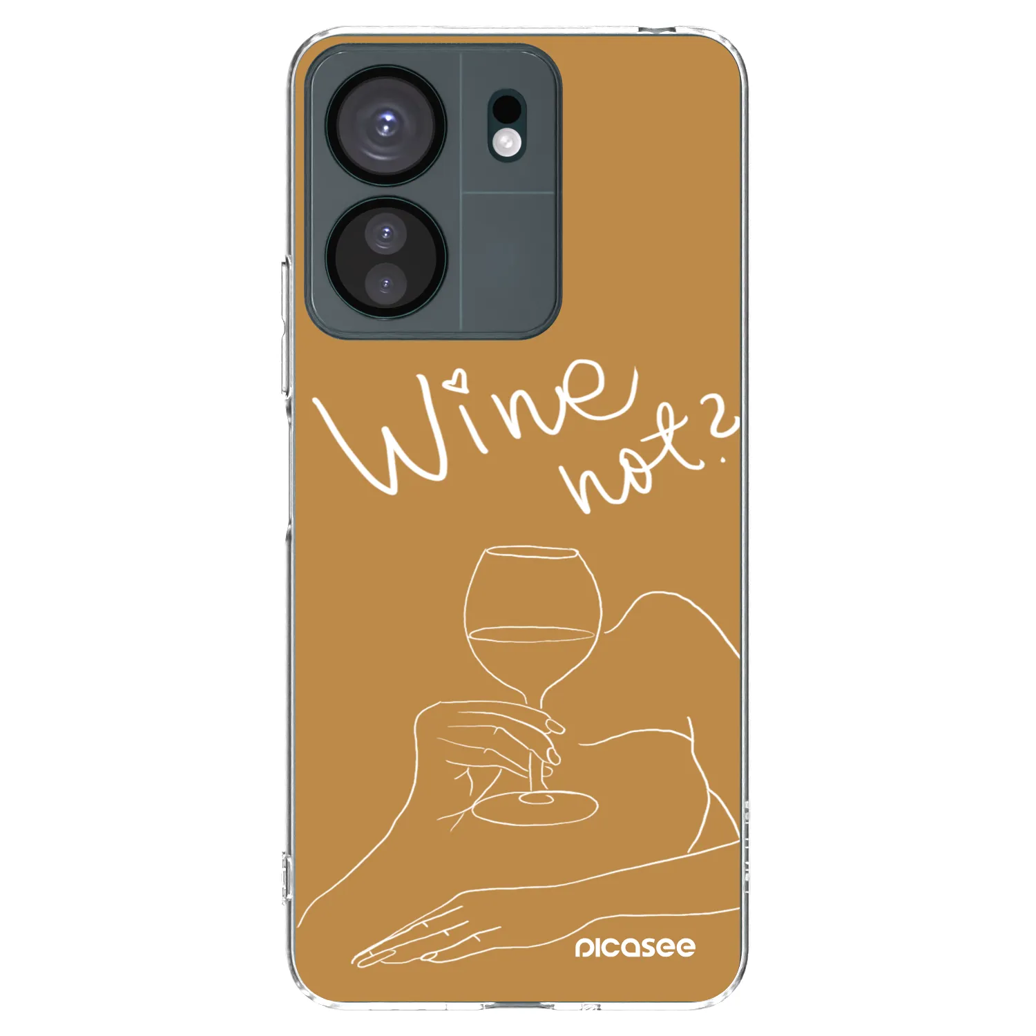 Picasee silikonový průhledný obal pro Xiaomi Redmi 13C 4G - Wine not