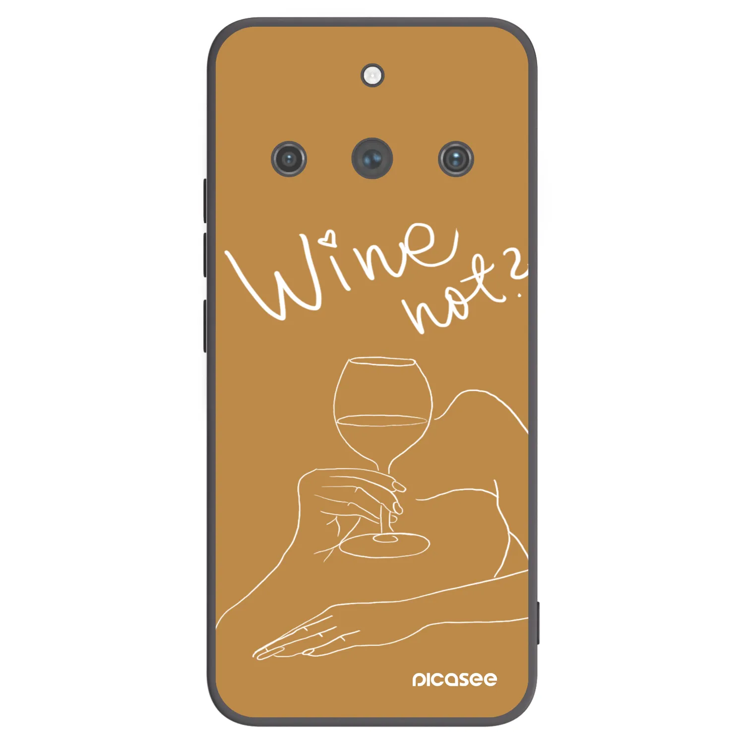 Picasee silikonový černý obal pro Realme 11 Pro+ - Wine not