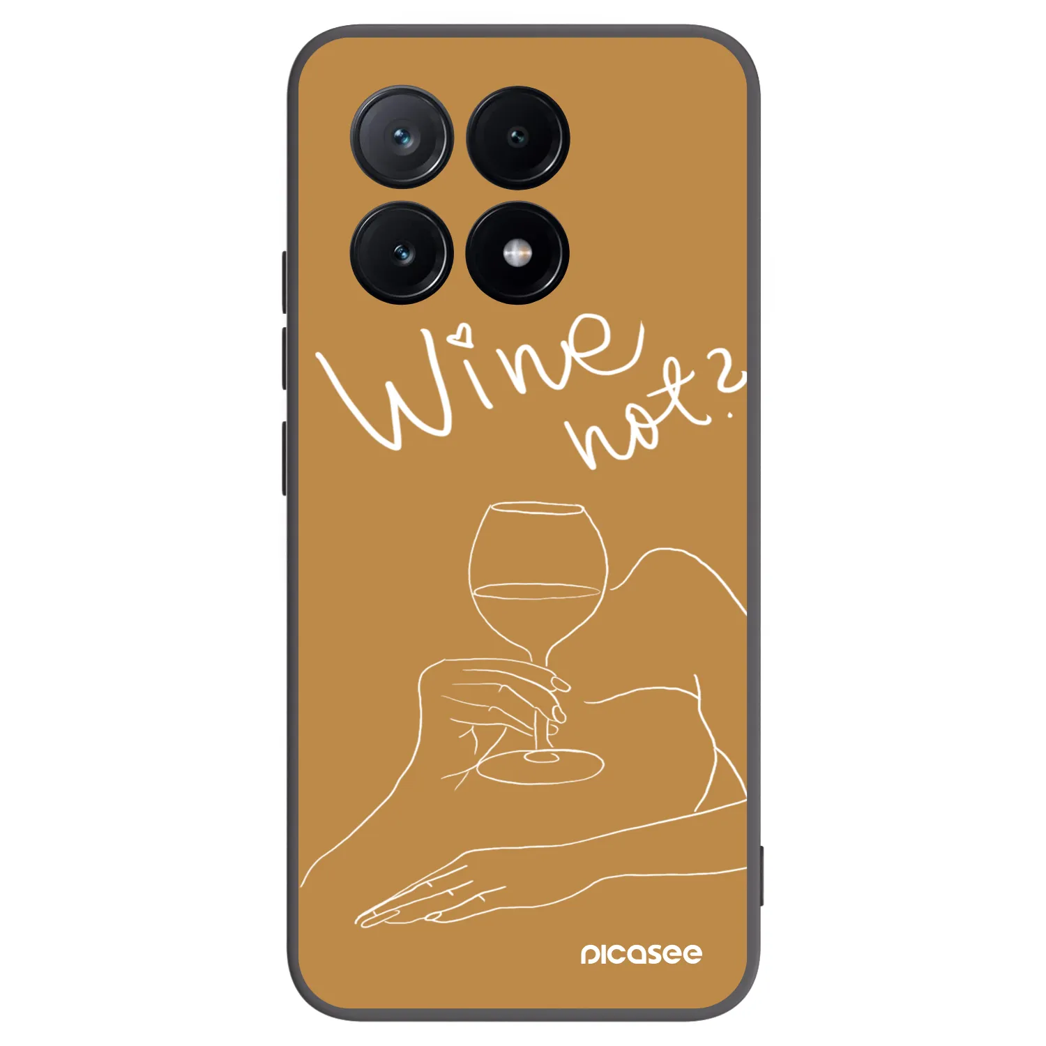 Picasee silikonový černý obal pro Xiaomi Poco X6 Pro - Wine not