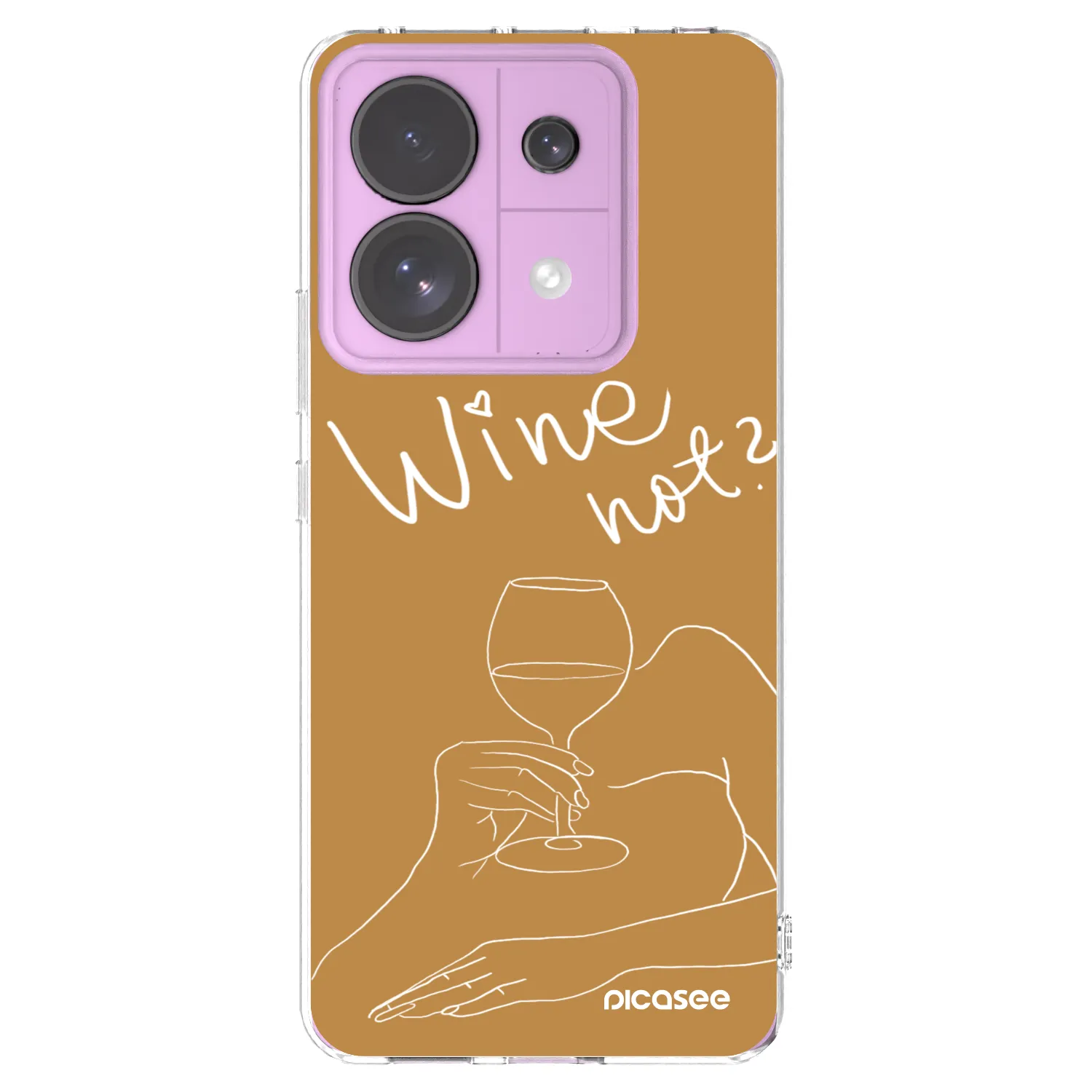 Picasee silikonový průhledný obal pro Xiaomi Redmi Note 13 Pro 5G - Wine not