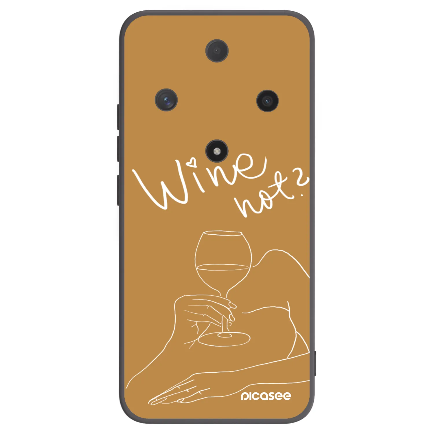 Picasee silikonový černý obal pro Honor Magic6 Lite 5G - Wine not