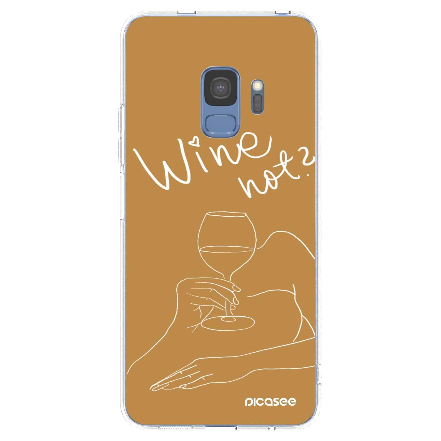 Picasee silikonový průhledný obal pro Samsung Galaxy S9 G960F - Wine not