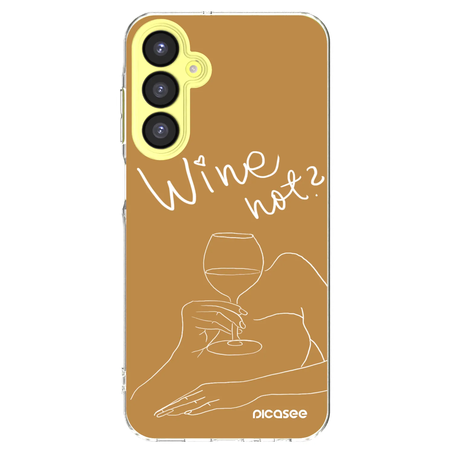 Picasee silikonový průhledný obal pro Samsung Galaxy A25 A256B 5G - Wine not