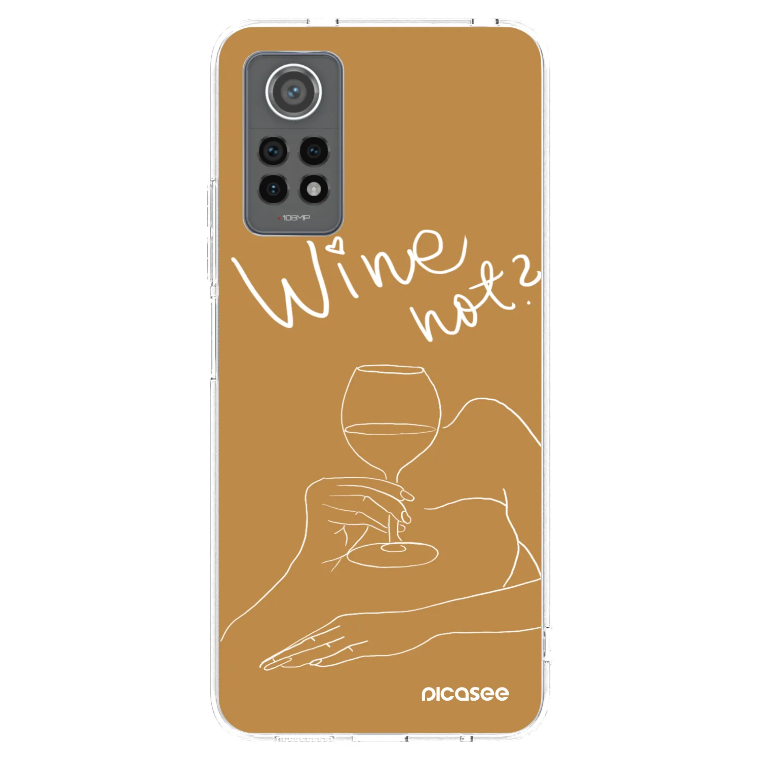 Picasee silikonový průhledný obal pro Xiaomi Redmi Note 12 Pro 4G - Wine not