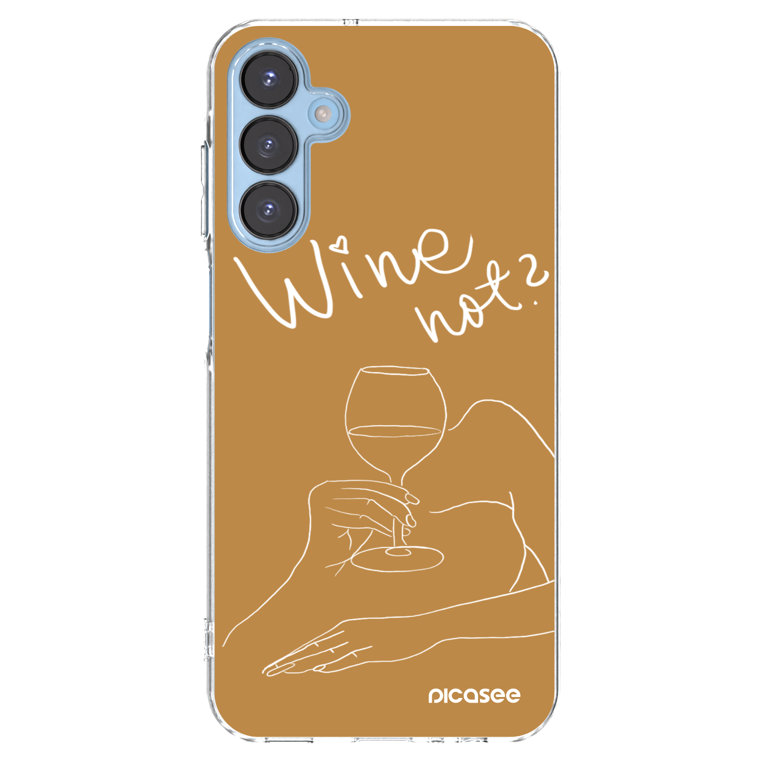 Picasee silikonový průhledný obal pro Samsung Galaxy A15 A156B 5G - Wine not