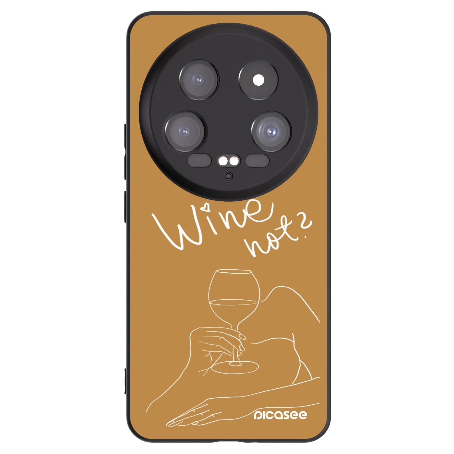 Picasee silikonový černý obal pro Xiaomi 14 Ultra - Wine not