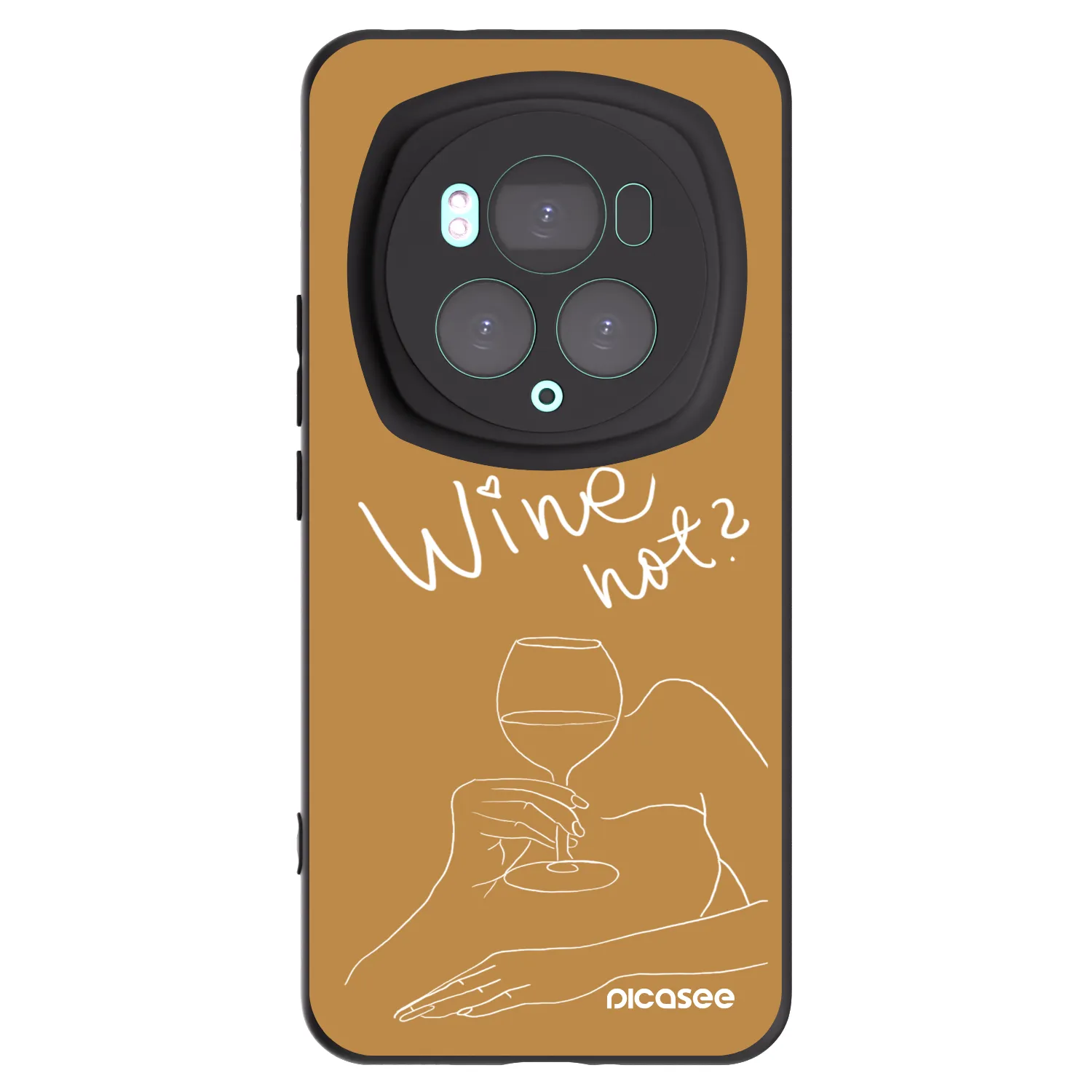 Picasee silikonový černý obal pro Honor Magic6 Pro - Wine not