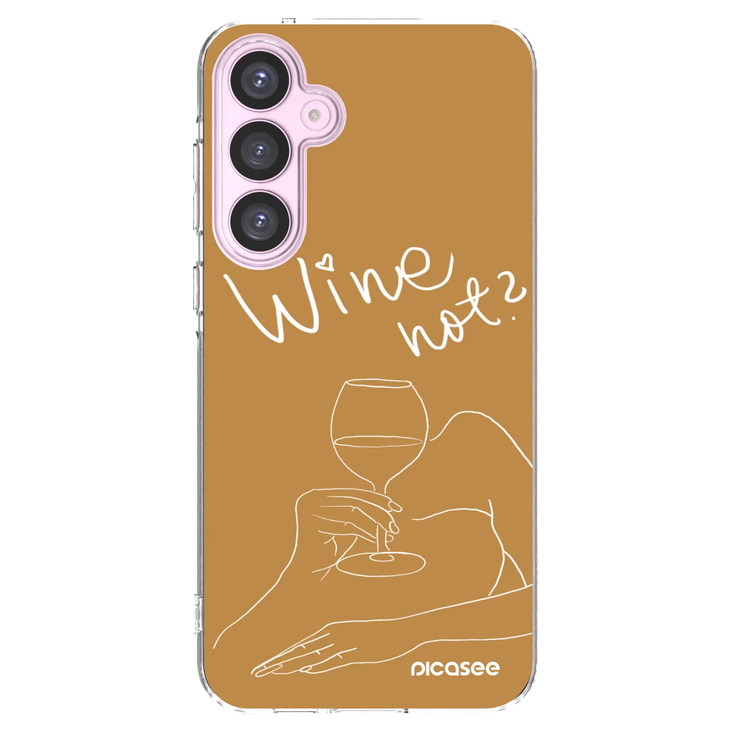Picasee silikonový průhledný obal pro Samsung Galaxy A55 5G A556B - Wine not