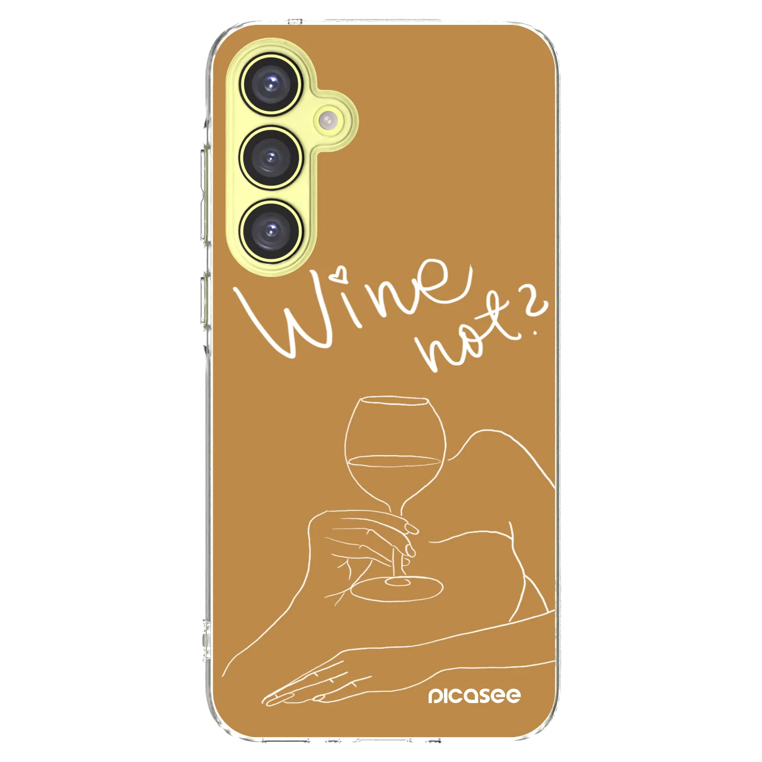 Picasee silikonový průhledný obal pro Samsung Galaxy A35 5G A356B - Wine not