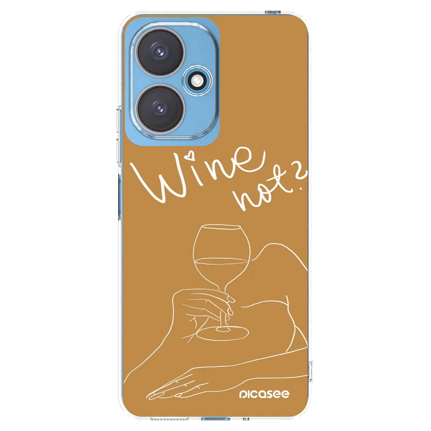 Picasee silikonový průhledný obal pro Xiaomi Redmi 13C 5G - Wine not