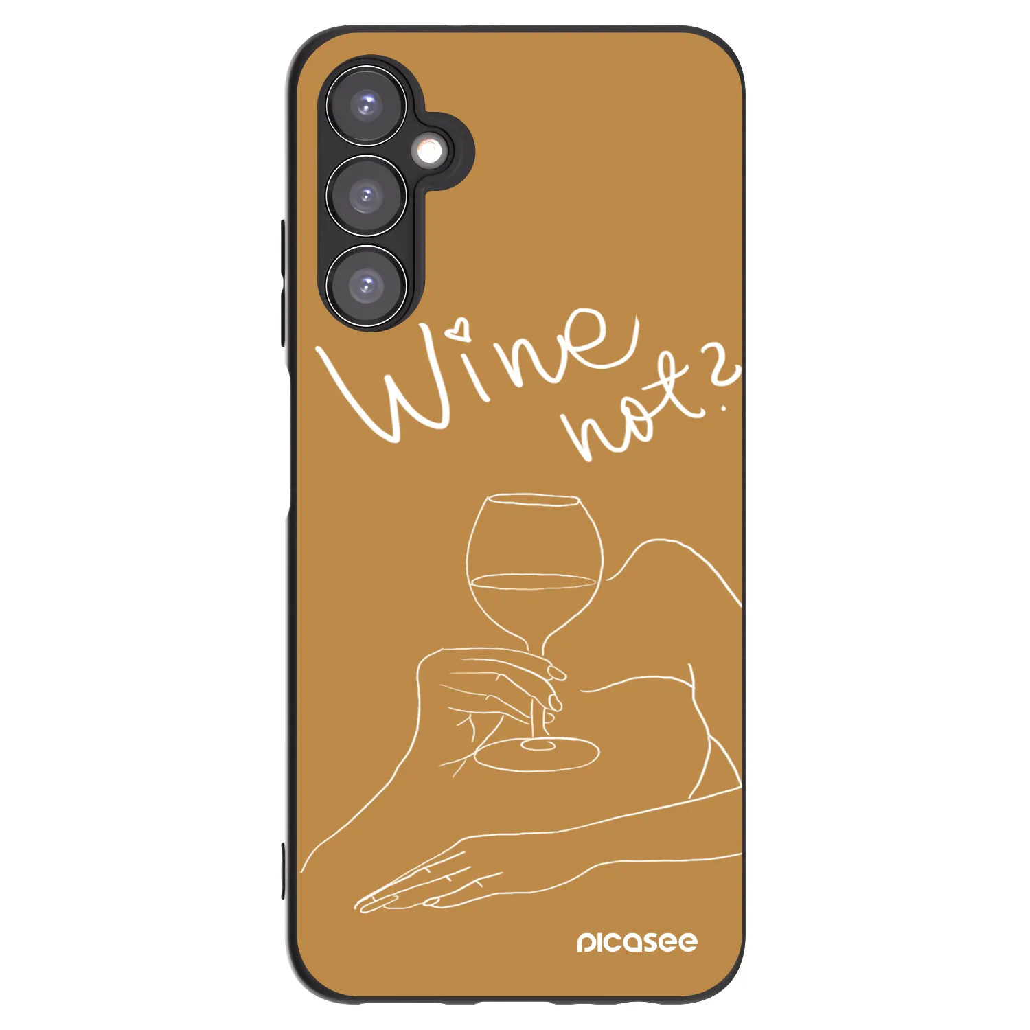 Picasee silikonový černý obal pro Samsung Galaxy A05s A057G - Wine not