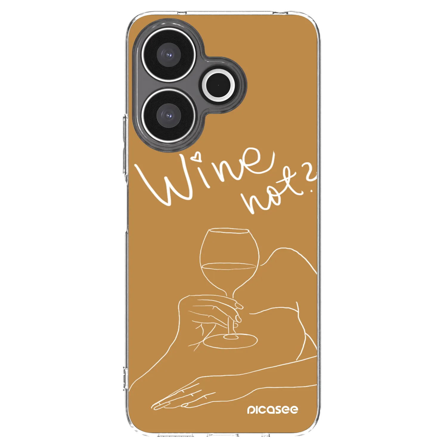 Picasee silikonový průhledný obal pro Xiaomi Redmi 13 4G - Wine not