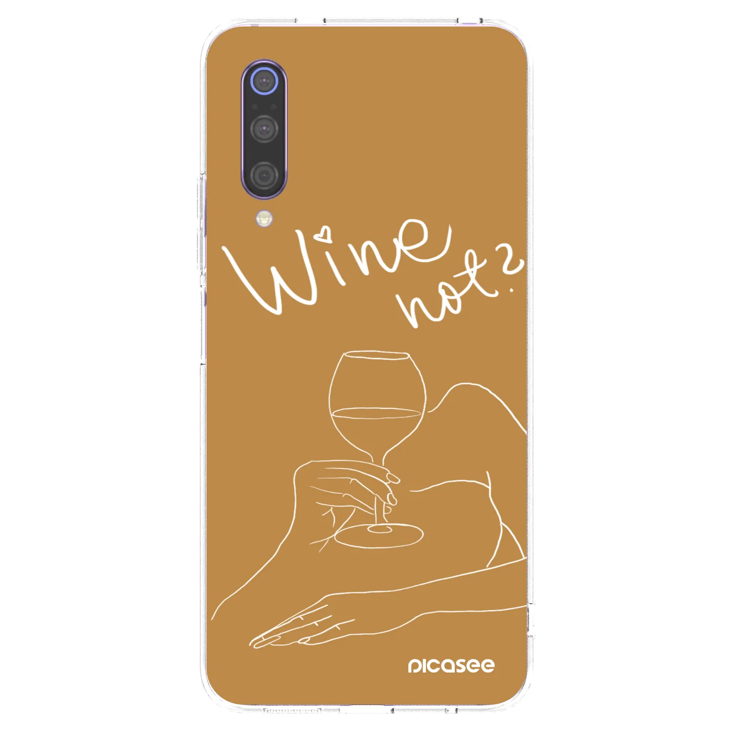 Picasee silikonový průhledný obal pro Xiaomi Mi 9 - Wine not