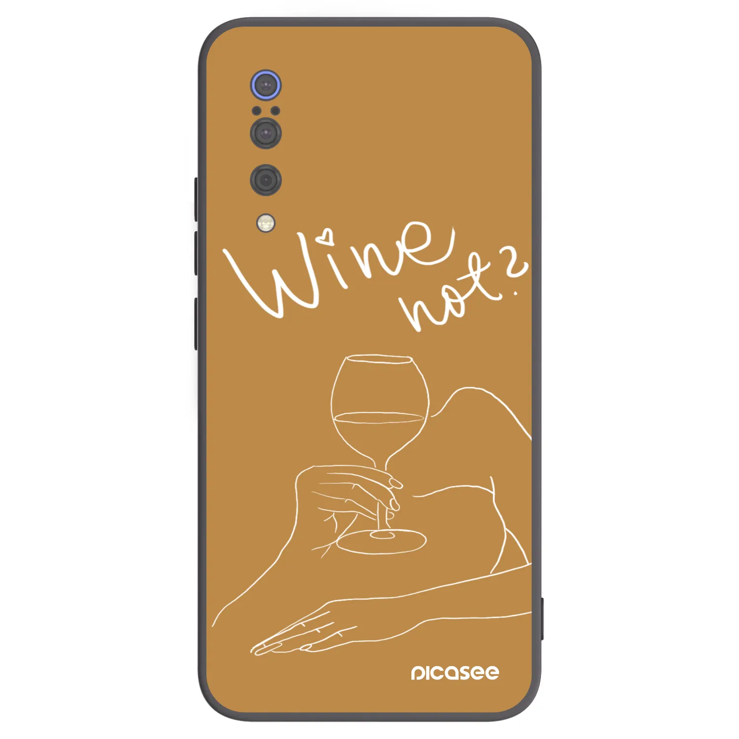 Picasee silikonový černý obal pro Xiaomi Mi 9 - Wine not