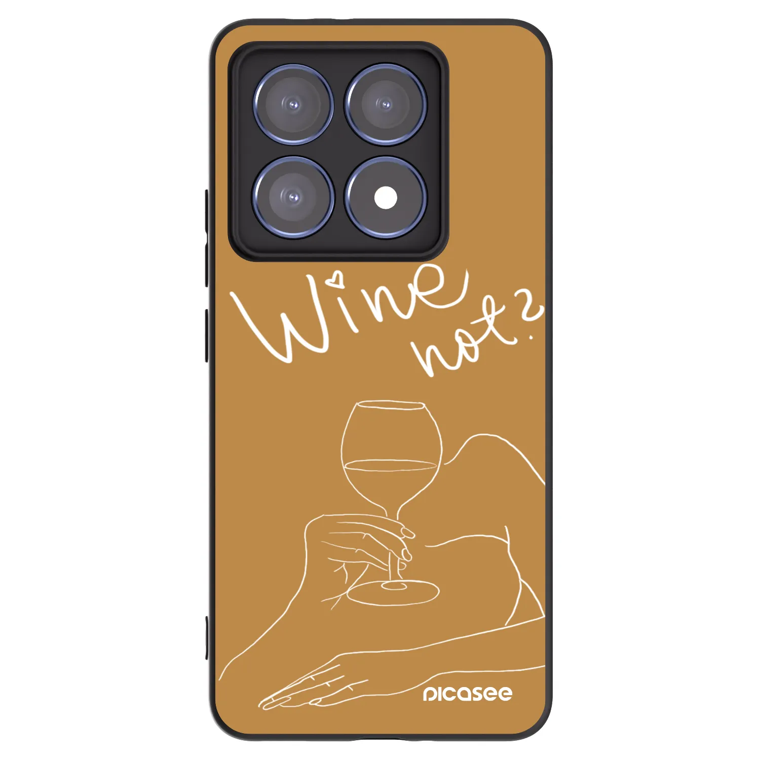 Picasee silikonový černý obal pro Xiaomi 14T Pro - Wine not