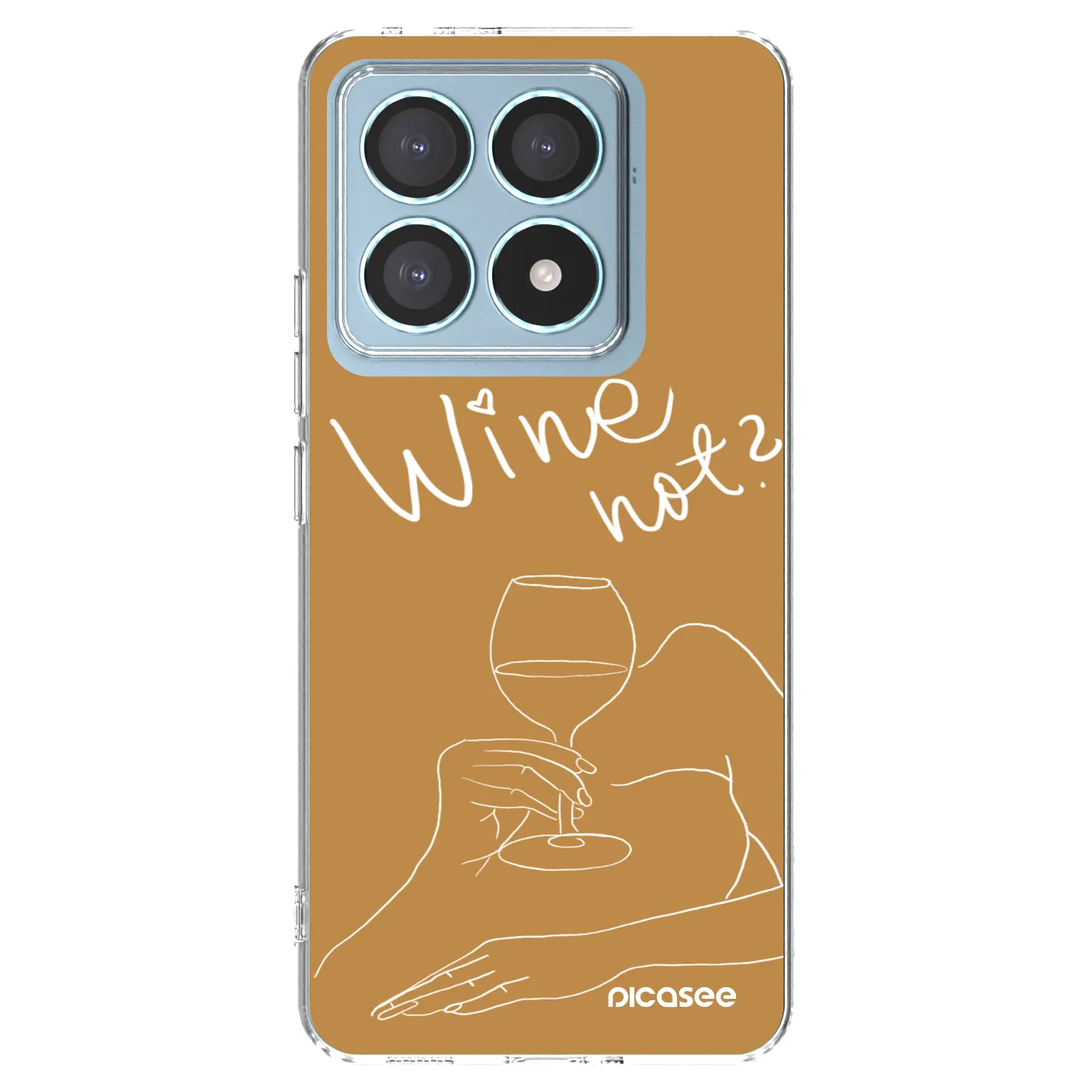 Picasee silikonový průhledný obal pro Xiaomi 14T Pro - Wine not