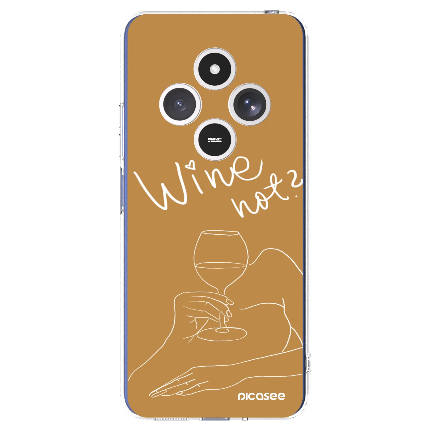 Picasee silikonový průhledný obal pro Xiaomi Redmi 14C - Wine not