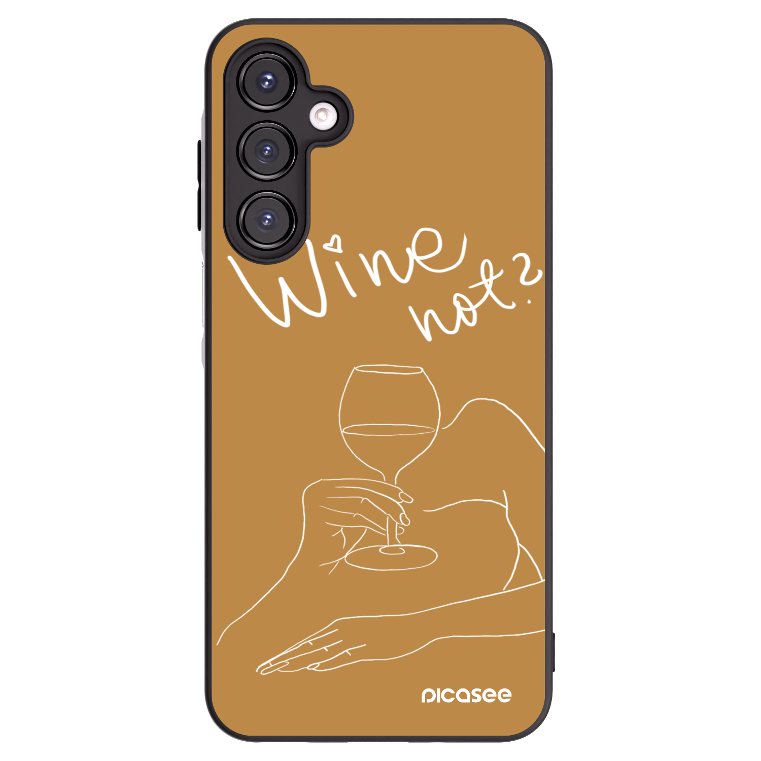 Picasee silikonový černý obal pro Samsung Galaxy A16 5G - Wine not