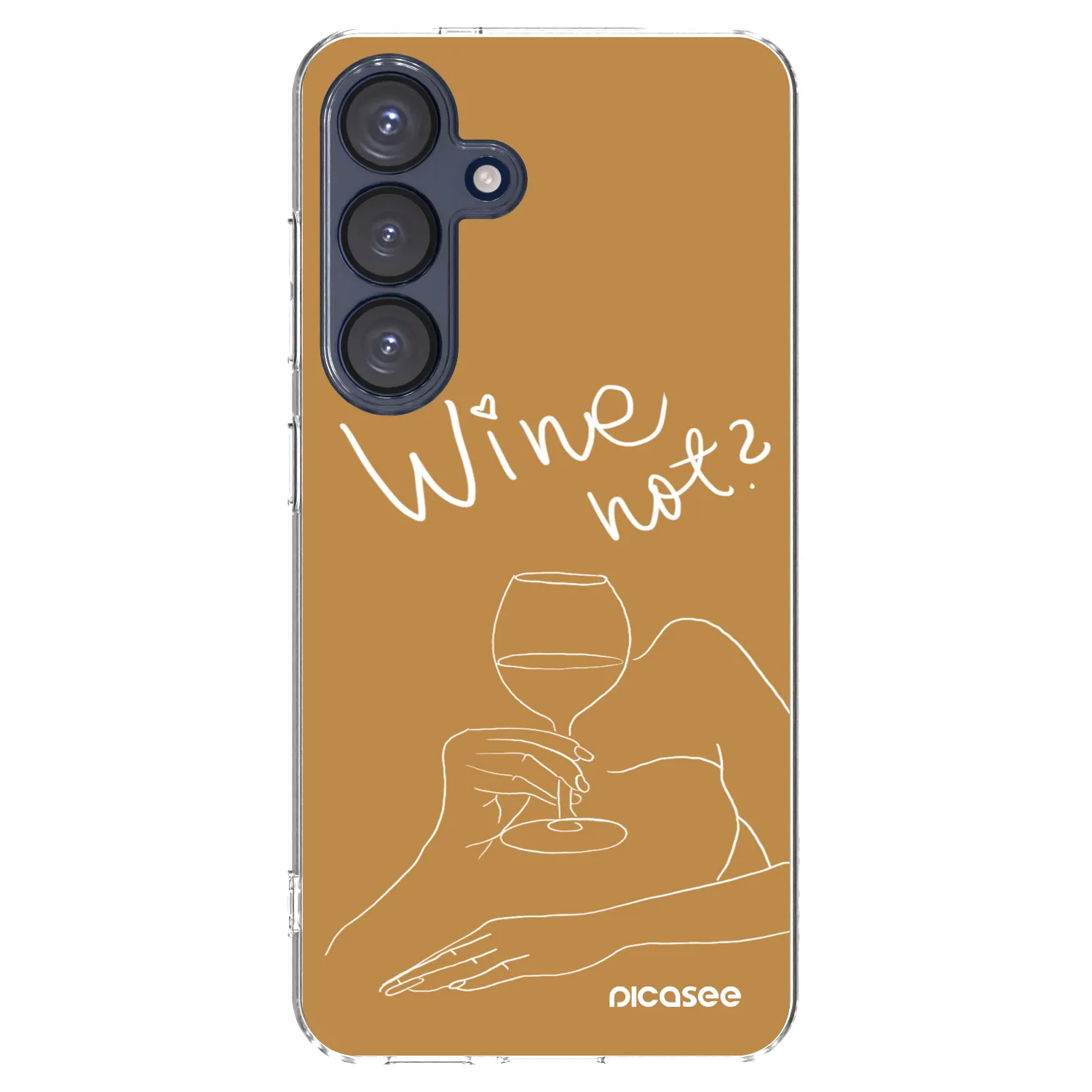 Picasee silikonový průhledný obal pro Samsung Galaxy S25 5G - Wine not
