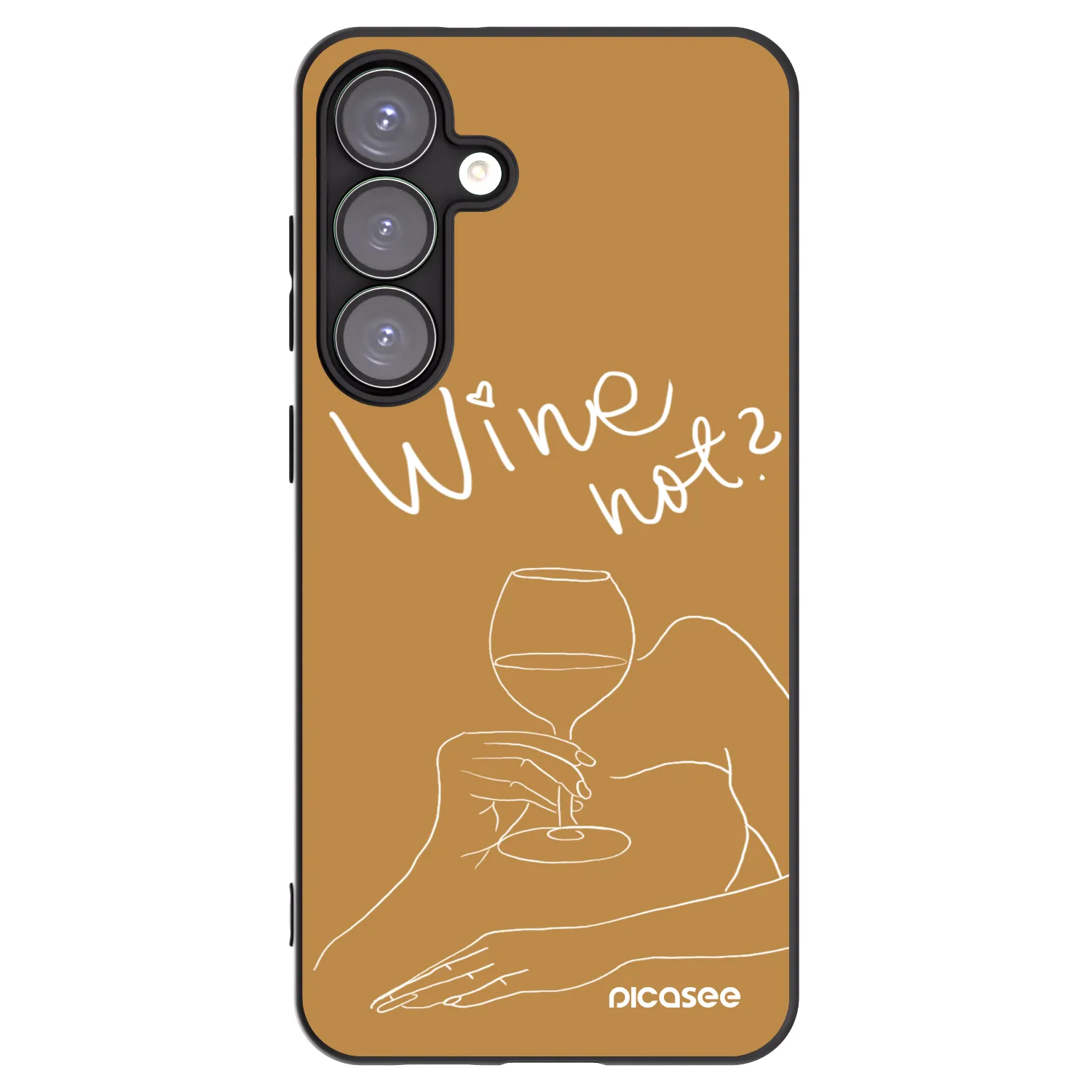Picasee silikonový černý obal pro Samsung Galaxy S25+ 5G - Wine not