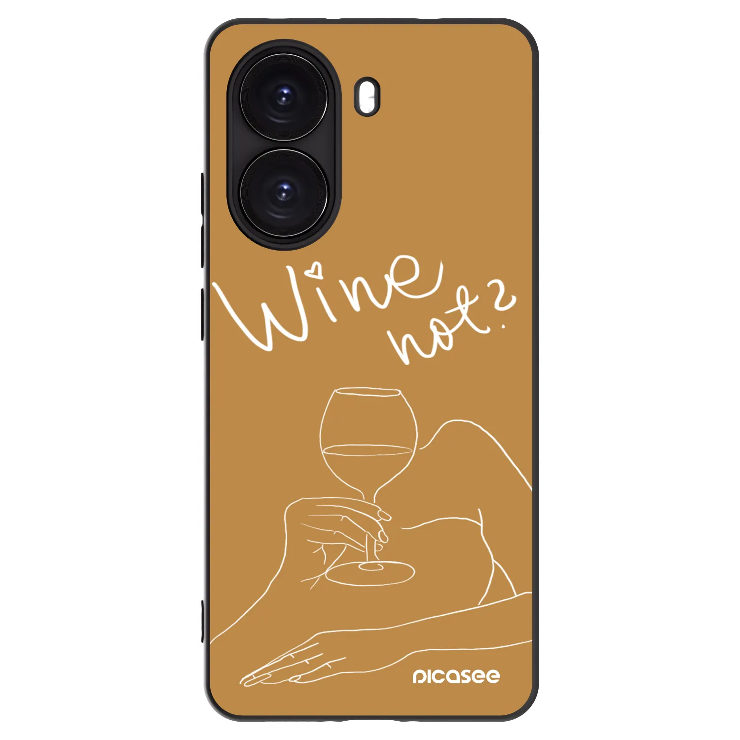 Picasee silikonový černý obal pro Xiaomi Poco X7 Pro 5G - Wine not