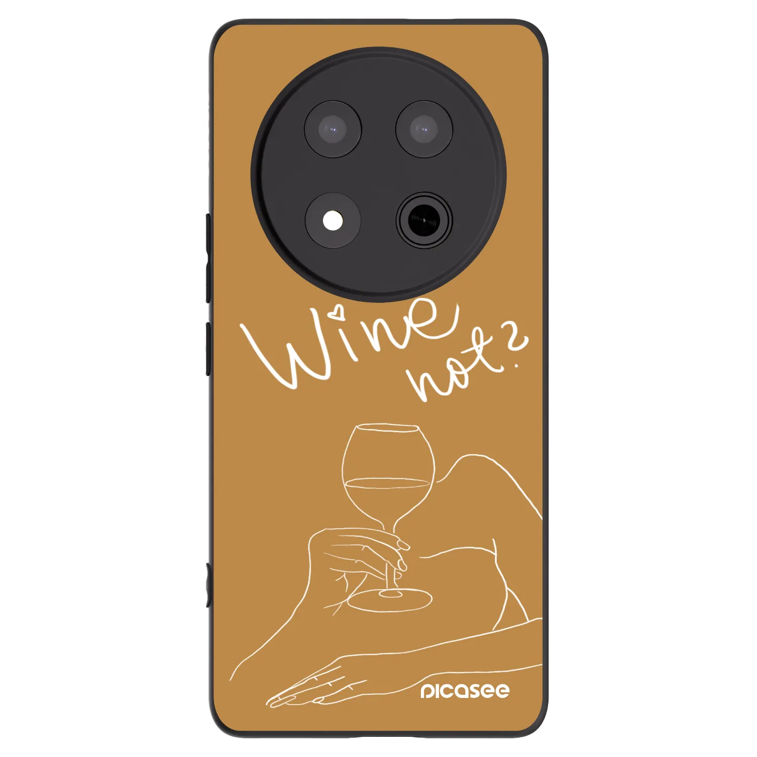 Picasee silikonový černý obal pro Honor Magic7 Lite 5G - Wine not