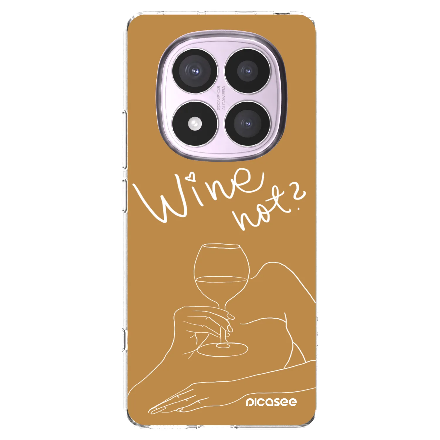 Picasee silikonový průhledný obal pro Xiaomi Redmi Note 14 Pro 4G - Wine not