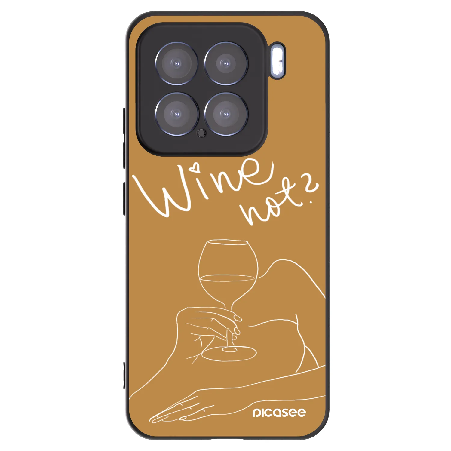 Picasee silikonový černý obal pro Xiaomi 15 - Wine not