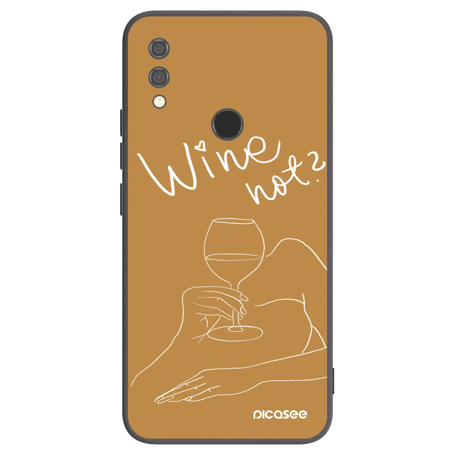 Picasee silikonový černý obal pro Xiaomi Redmi Note 7 - Wine not