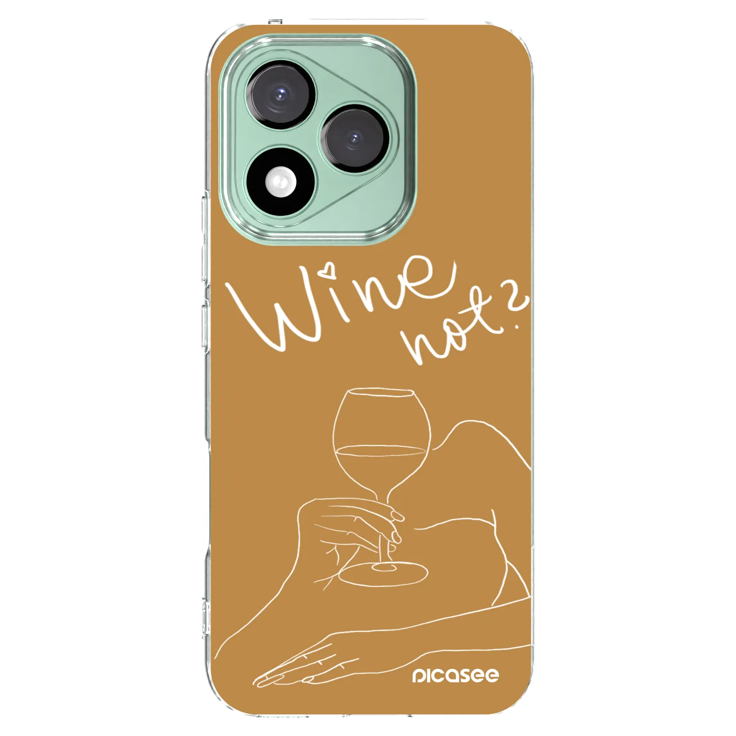 Picasee silikonový průhledný obal pro Honor 400 Lite 5G - Wine not