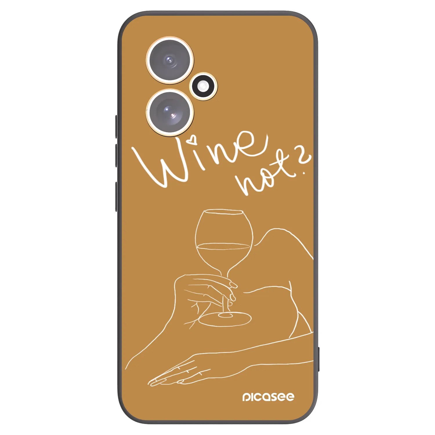 Picasee silikonový černý obal pro Honor 400 5G - Wine not