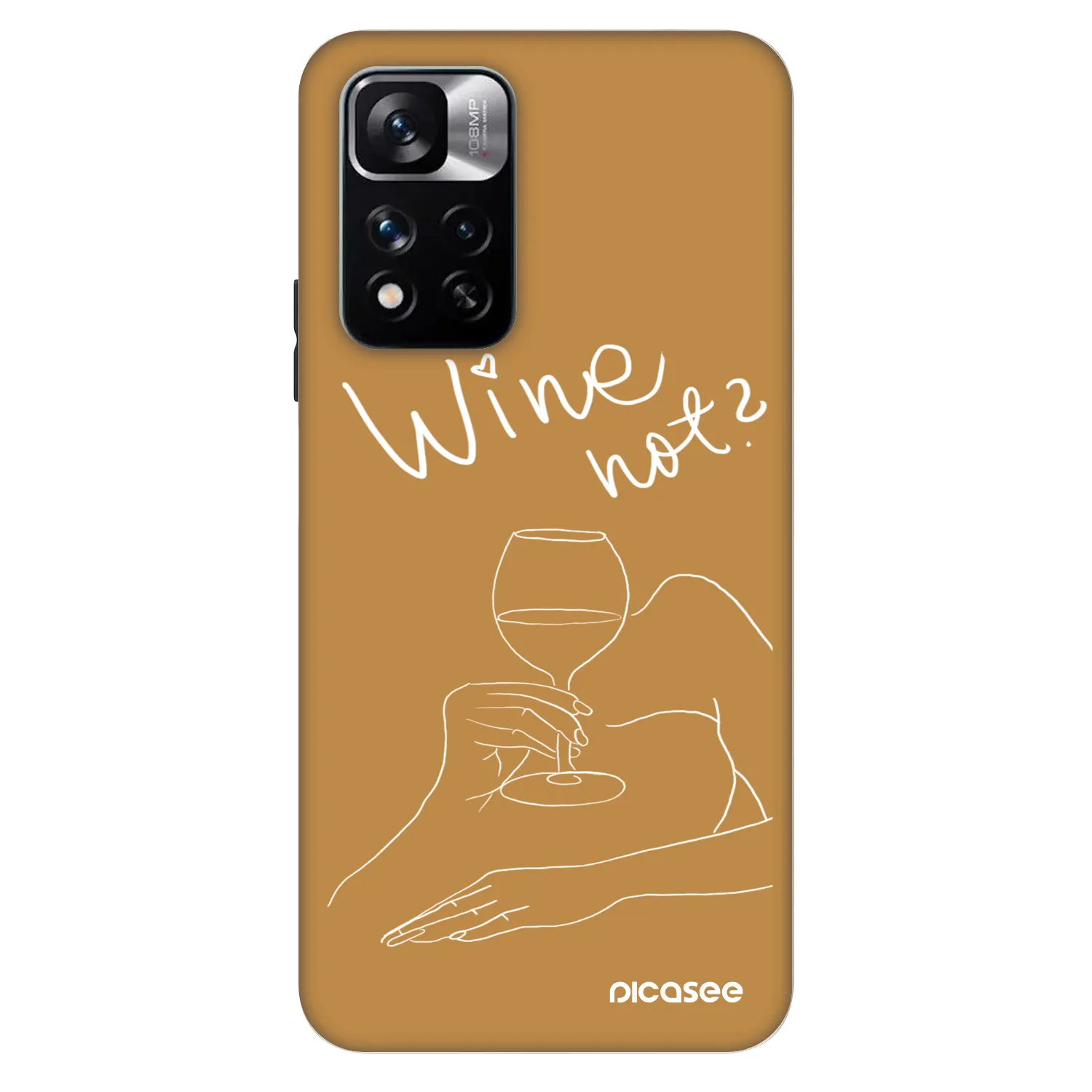 Picasee Fashion Case pro Xiaomi Redmi Note 11 Pro - Wine not