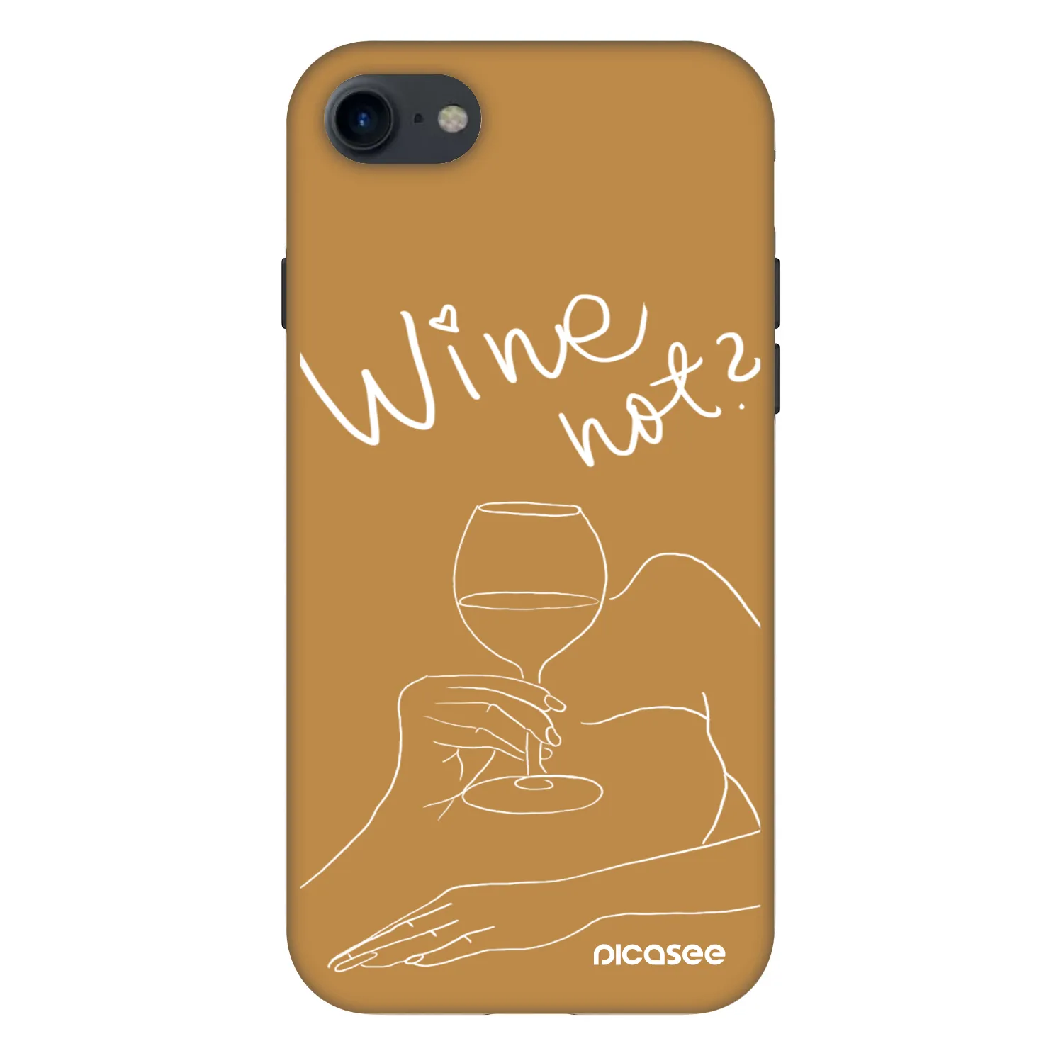 Picasee Fashion Case pro Apple iPhone SE 2020 - Wine not